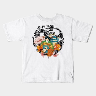 Mysterious Geisha Kids T-Shirt